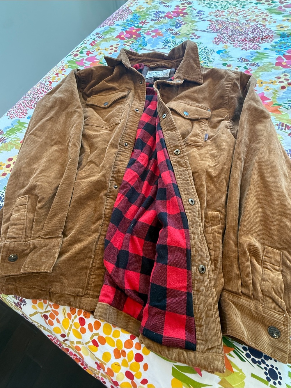 Legendary Whitetails Tough As Buck Corduroy Flannel Jacket XL